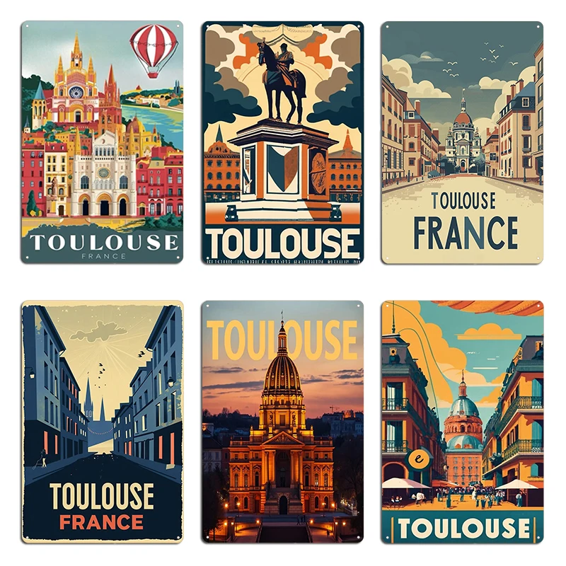 Home Cinema France - Affiche de voyage « Visitez Toulouse,