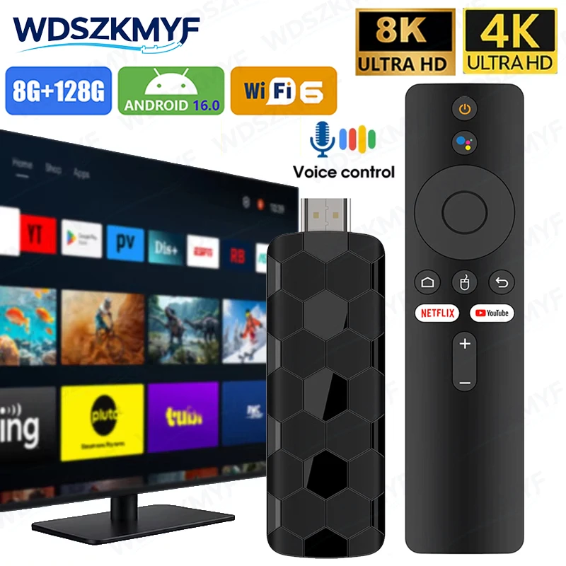 Home Cinema Quad - Clé TV Android 16 R3+ 4/8K