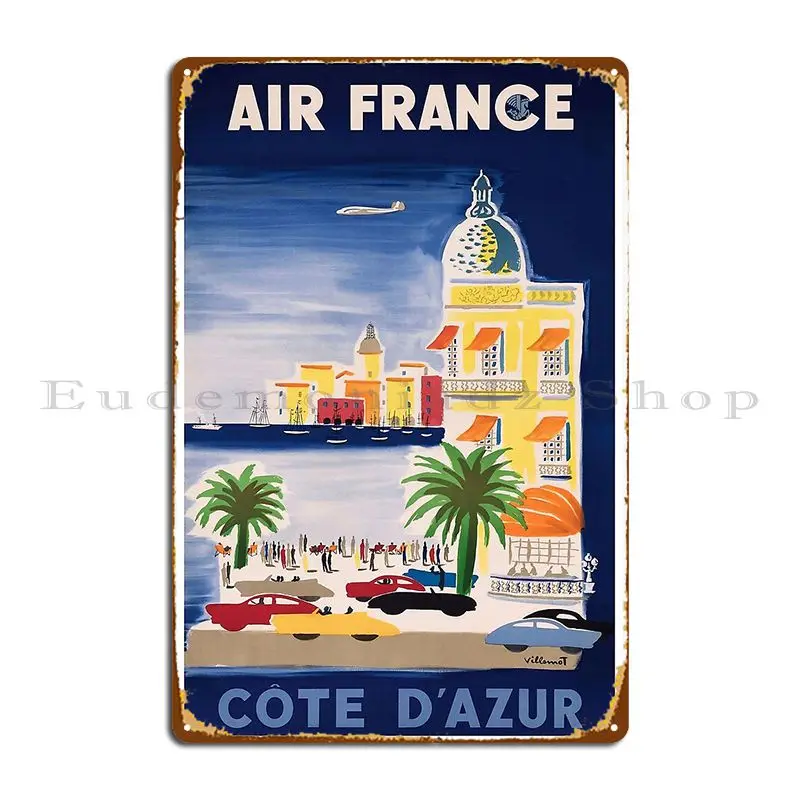 Home Cinema France - Affiche de voyage vintage Air France