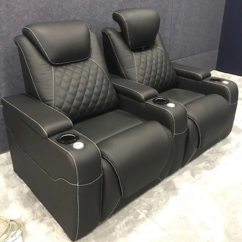Home Cinema Recliner Chairs - Fauteuil de cinéma inclinable en cuir