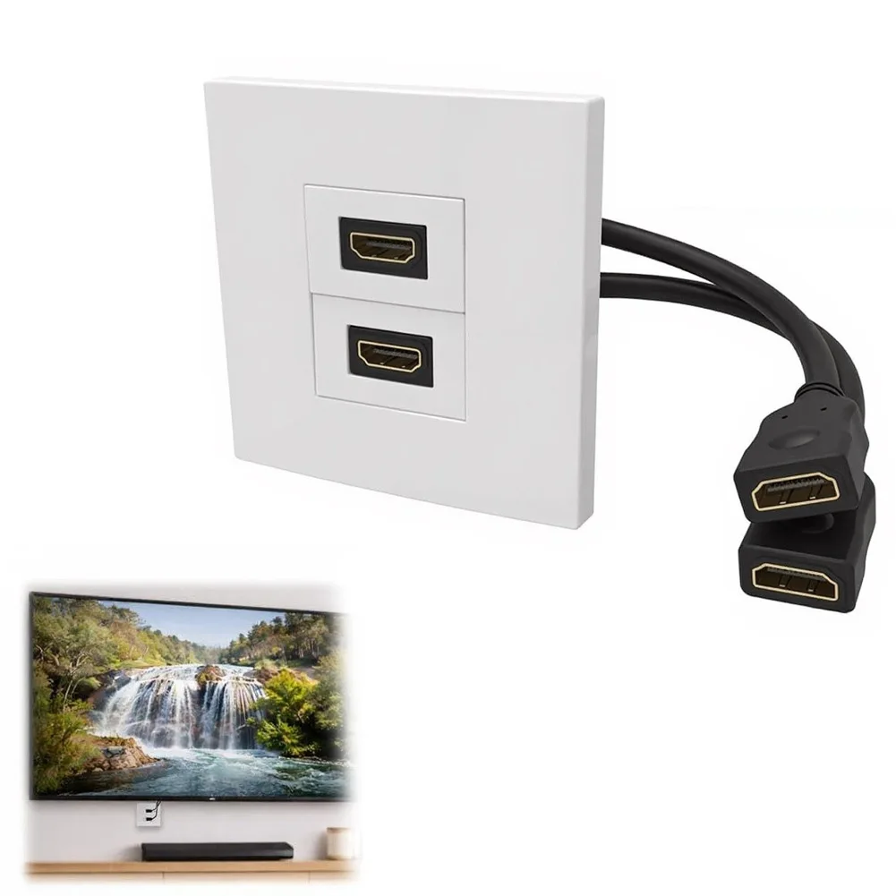 Plaque murale double port avec - Home Cinema Gaming avis et prix