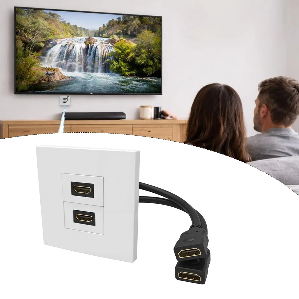 Plaque murale double port avec - Home Cinema Gaming avis et prix