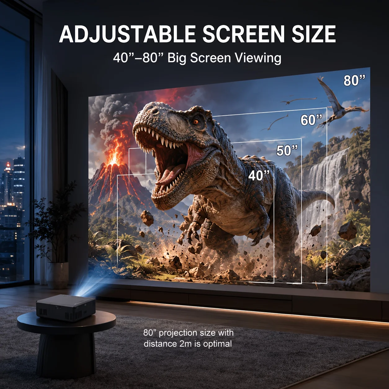 Mini projecteur portable, comp - Home Cinema Gaming avis et prix