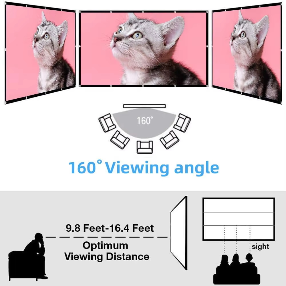 Écran de projection pliable do - Home Cinema Couch avis et prix
