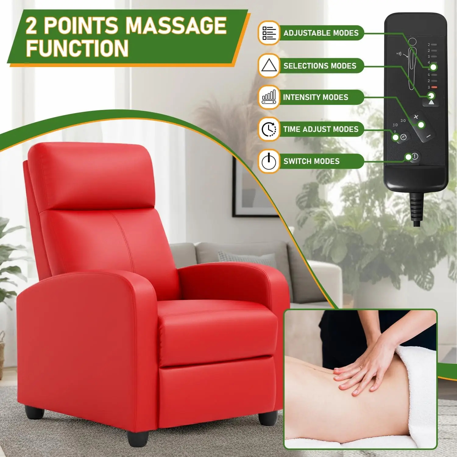 Fauteuil de massage inclinable - Home Cinema Couch avis et prix