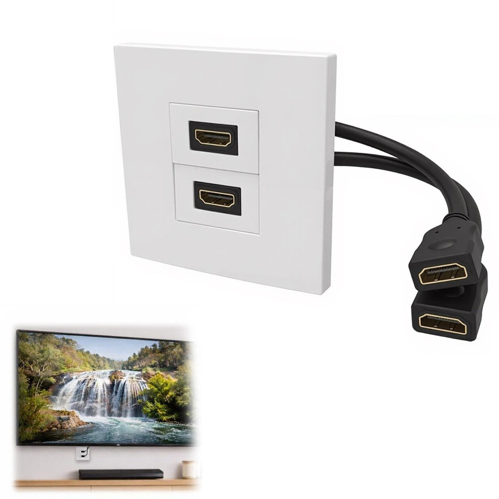 Plaque murale double port avec - Home Cinema Gaming avis et prix