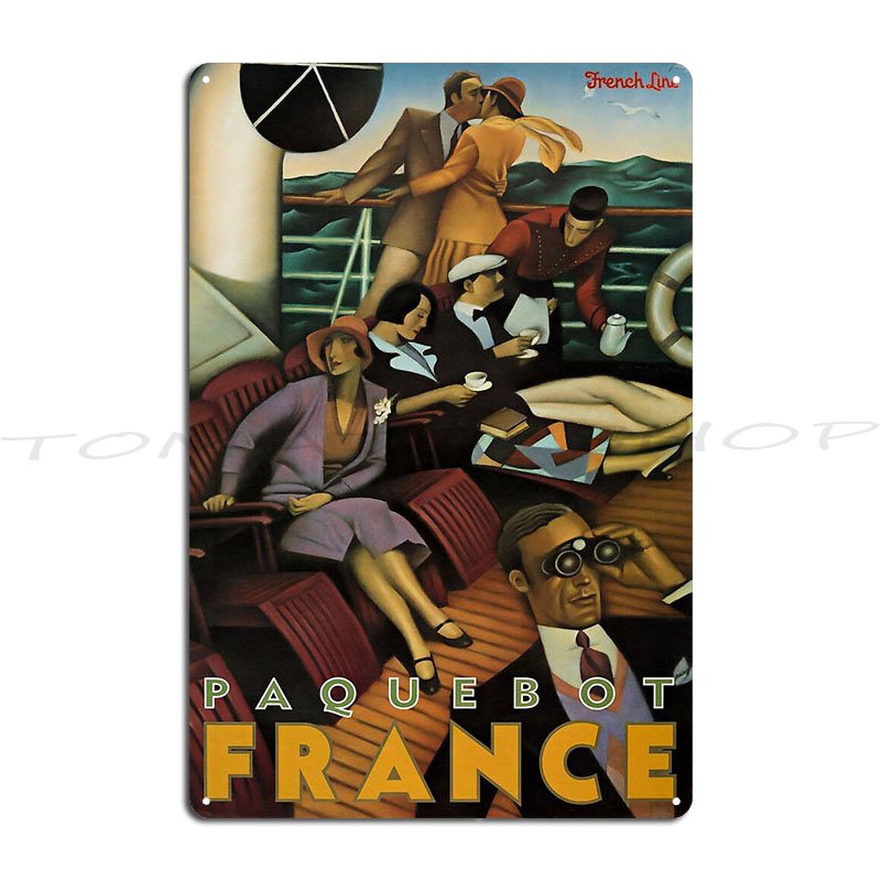 Paquebot France Plaque Métalli - Home Cinema France avis et prix