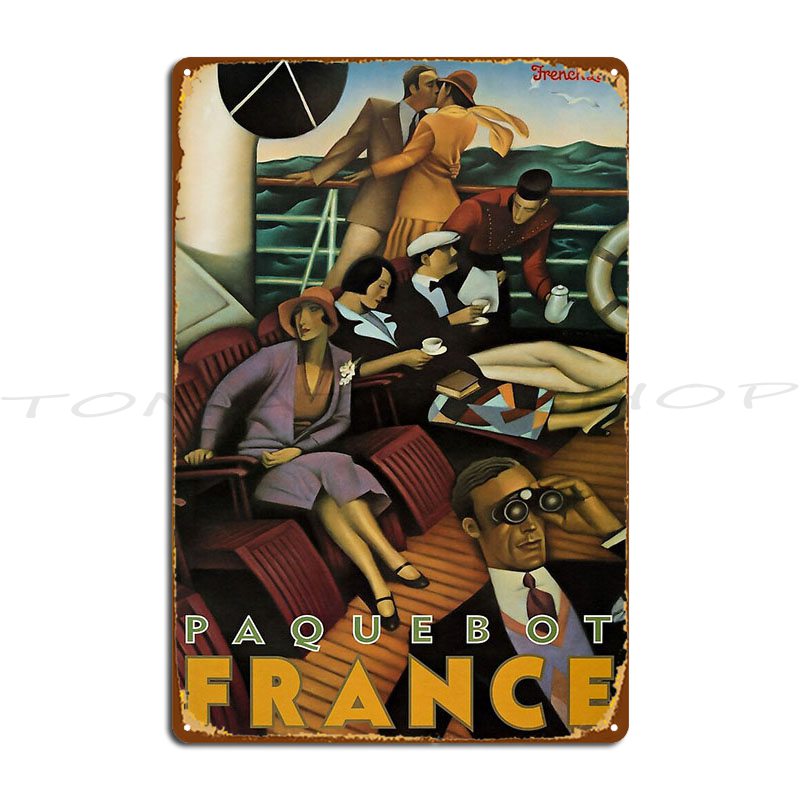 Paquebot France Plaque Métalli - Home Cinema France avis et prix